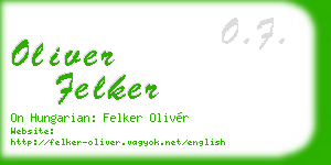 oliver felker business card